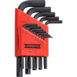 Stanley® .050" - 3/8" Black Nickel Alloy Proto® Hex Key Set