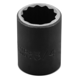 Stanley® 1/2" X 3/4" Black Oxide Forged Alloy Steel Proto® Torqueplus™ 12 Point Impact Socket