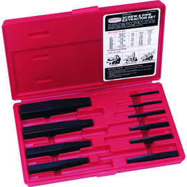 Stanley® 10 Piece Red Black Oxide Alloy Steel Proto® Screw Extractor Set