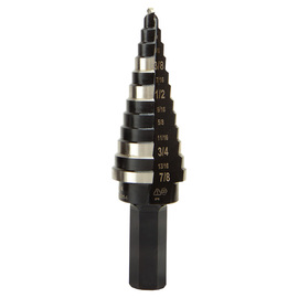 Klein Tools 4.77" X 3/8" Hex Shank Step Drill Bit