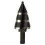 Klein Tools 7/8" - 1-3/8" Black/Silver Step-Drill Bit