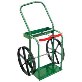 Anthony Welded Products 2 Cylinder Cart With Steel Wheels And Ergonomic Handle