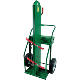 Anthony Welded Products 2 Cylinder Cart With Solid Rubber Wheels And Continuous Handle