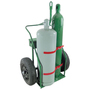 Anthony Welded Products 2 Cylinder Cart With Auto Pneumatic Wheels And Continuous Handle