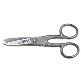 Klein Tools 5 1/4" Gray Stainless Steel Scissors With Steel Handle