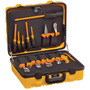 Klein Tools 8 1/4" X 15 3/8" X 18 7/8" Orange Steel Insulated Tool Kit With High-Dielectric Plastic Handle