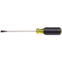 Klein Tools 8 11/32" Silver/Yellow/Black Steel Cushion-Grip Screwdriver With Rubber Handle
