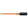 Klein Tools 11 5/16" Silver/Yellow/Black Induction Hardened Steel Screwdriver With High-Dielectric Plastic Handle