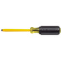 Klein Tools 10 15/16" Silver/Yellow/Black Steel Cushion-Grip Screwdriver