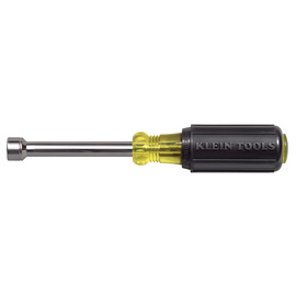 Klein Tools 6 3/4" Silver/Yellow/Black Steel Cushion-Grip Nut Driver