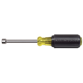 Klein Tools 6 3/4" Silver/Yellow/Black Steel Cushion-Grip Nut Driver