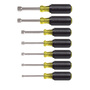 Klein Tools 3" Silver/Yellow/Black Steel Nut Driver Set