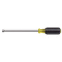 Klein Tools 9 3/4" Silver/Yellow/Black Steel Cushion-Grip Nut Driver