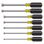 Klein Tools 13" Silver/Yellow/Black Steel Nut Driver Set