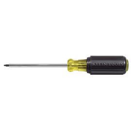 Klein Tools 12 1/4" Silver/Yellow/Black Steel Cushion-Grip Screwdriver