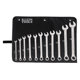 Klein Tools 7mm - 19mm Silver Forged Alloy Steel Wrench Set