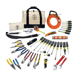 Klein Tools 12 1/2" Silver/Yellow/Black/Red Steel Journeyman®/Rapi-Driv®/Klein-Kurve® Tool Set