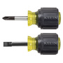 Klein Tools Silver/Yellow/Black Steel Cushion-Grip Screwdriver Set