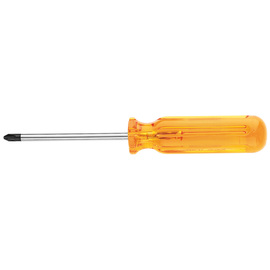 Klein Tools 11 3/16" Yellow Steel Screwdriver With Plastic Handle