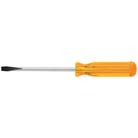 Klein Tools 11 3/16" Yellow Steel Screwdriver With Plastic Handle