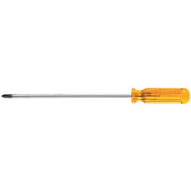 Klein Tools 2 4/5" Yellow Chrome Plated Steel Screwdriver With Plastic Handle