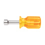 Klein Tools 9 3/4" Amber Steel Nut Driver With Plastic Grip Handle