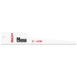 Morse® 1/2" X .025" X 4" Bi-Metal Reciprocating Saw Blade 18 Teeth Per Inch