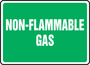 Accuform Signs® 7" X 10" White/Green Plastic Safety Sign "NON-FLAMMABLE GAS"