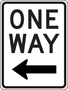 Accuform Signs® 24" X 18" Black/White Engineer Grade Reflective Aluminum Parking And Traffic Sign "ONE WAY"