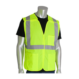 Protective Industrial Products Large Hi-Viz Yellow Mesh/Polyester Vest