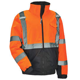 Ergodyne 2X Hi-Viz Orange/Black GloWear® 8377 300D Oxford Polyester/Polyurethane Jacket/Coat