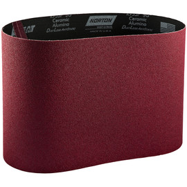 Norton® 8" W X 19" L Red Heat® Extra Coarse Grade P36 Grit Ceramic Alumina Cloth Floor Sanding Belt