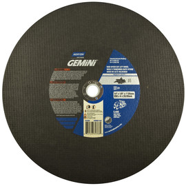 Norton® 14" X 1/8" X 1" Gemini® Metal Extra Coarse Grit Aluminum Oxide Type 01/41 Cut Off Wheel