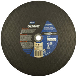 Norton® 14" X 1/8" X 1" Gemini® Ductile Extra Coarse Grit Silicon Carbide Type 01/41 Cut Off Wheel