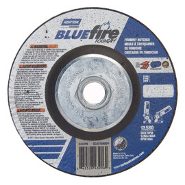 Norton® 4 1/2" X 1/8" X 5/8" - 11" BlueFire® 24 Grit Zirconia Alumina/Silicon Carbide Type 27 Depressed Center Combination Wheel