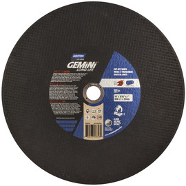 Norton® 14" X 7/64" X 1" Gemini® Coarse Grit Aluminum Oxide Type 01/41 Cut Off Wheel