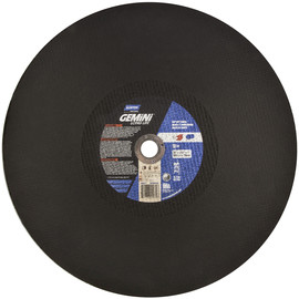 Norton® 20" X 5/32" X 1" Gemini® Extra Coarse Grit Aluminum Oxide Type 01/41 Fixed-Base Cut Off Wheel