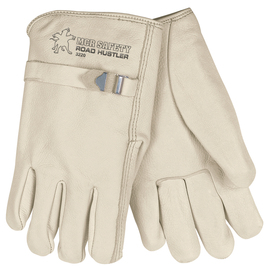 MCR Safety Medium White Cowhide Unlined Drivers Gloves