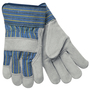 Memphis Glove X-Large Blue, Yellow And Black Select Shoulder Split Leather Palm Gloves With Fabric Back And Safety Cuff