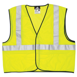 MCR Safety® 2X Hi-Viz Green Luminator Mesh Polyester Safety Vest