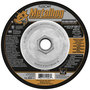 FlexOVit® 4 1/2" X 1/8" X 5/8" - 11 Metalhog® 24 Grit Premium Blend Grain Type 27 Spin-On Depressed Center Grinding Wheel