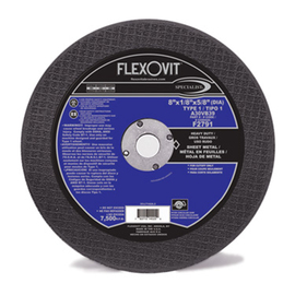 FlexOVit® 8" X 1/8" X 5/8" SPECIALIST® SHEETMETAL 30 Grit Aluminum Oxide Grain Type 1 Cut Off Wheel