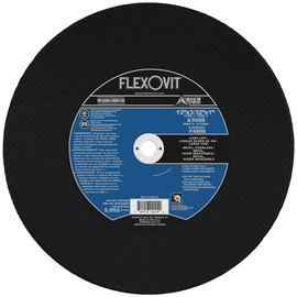 FlexOVit® 12" X 3/32" X 1" HIGH PERFORMANCE™ 30 Grit Aluminum Oxide Grain Type 1 Cut Off Wheel