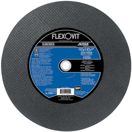 FlexOVit® 12" X 1/8" X 1" HIGH PERFORMANCE™ 24 - 30 Grit Aluminum Oxide Grain Type 1 Cut Off Wheel