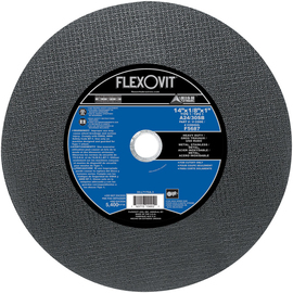 FlexOVit® 14" X 1/8" X 1" HIGH PERFORMANCE™ 24 - 30 Grit Aluminum Oxide Grain Type 1 Cut Off Wheel