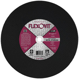 FlexOVit® 20" X 1/8" X 1" HIGH PERFORMANCE™ 30 Grit Aluminum Oxide Grain Type 1 Cut Off Wheel