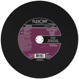 FlexOVit® 12" X 1/8" X 20 mm SPECIALIST® DUCTILE 24 Grit Aluminum Oxide/Silicon Carbide Grain Type 1 Cut Off Wheel