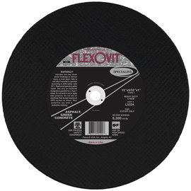 FlexOVit® 12" X 5/32" X 1" SPECIALIST® ASPHALT 16 Grit Silicon Carbide Grain Type 1 Cut Off Wheel