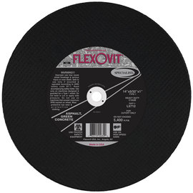 FlexOVit® 14" X 5/32" X 1" SPECIALIST® ASPHALT 16 Grit Silicon Carbide Grain Type 1 Cut Off Wheel