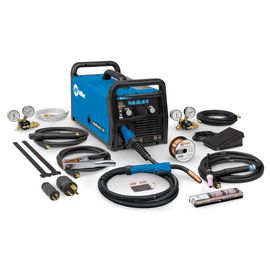 Miller® Multimatic® 215 Single Phase CC/CV Multi-Process Welder With 110 - 240 Input Voltage, Auto-Set™ Elite Technology And Auto Spool Gun Detect™